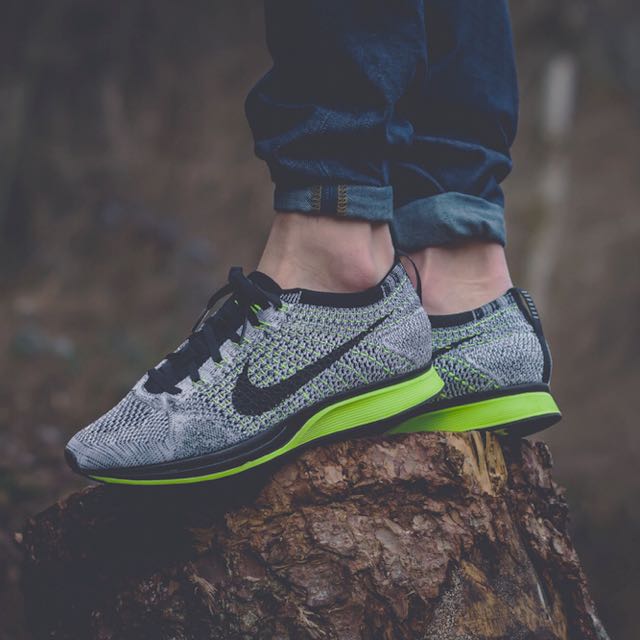 flyknit racer oreo volt