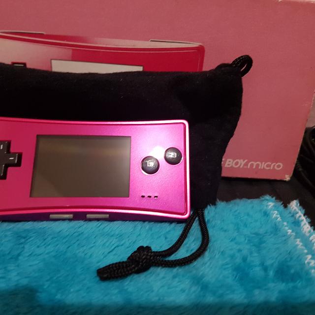 Gameboy Micro Pink Complete In Box Video Gaming Video Game
