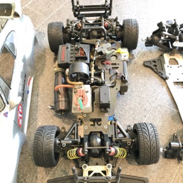 Good Condition Kyosho Superten Porsche Nitro RC Car 1 10 Scale