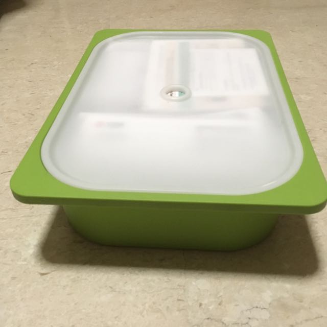 IKEA TROFAST green Storage Box With Cover, Furniture & Home Living