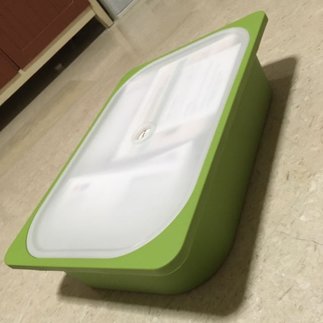 IKEA TROFAST green Storage Box With Cover, Furniture & Home Living