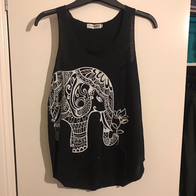 La Soul Elephant Singlet Boho Women S Fashion Clothes On Carousell