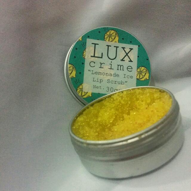 Luxcrime Lemonde Lips Scrub, Kesehatan & Kecantikan, Kulit, Sabun