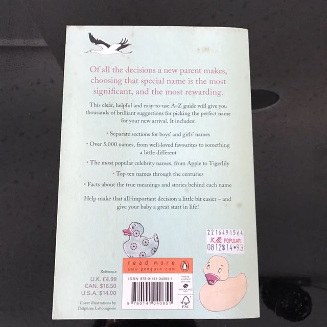 The penguin book sale of baby names
