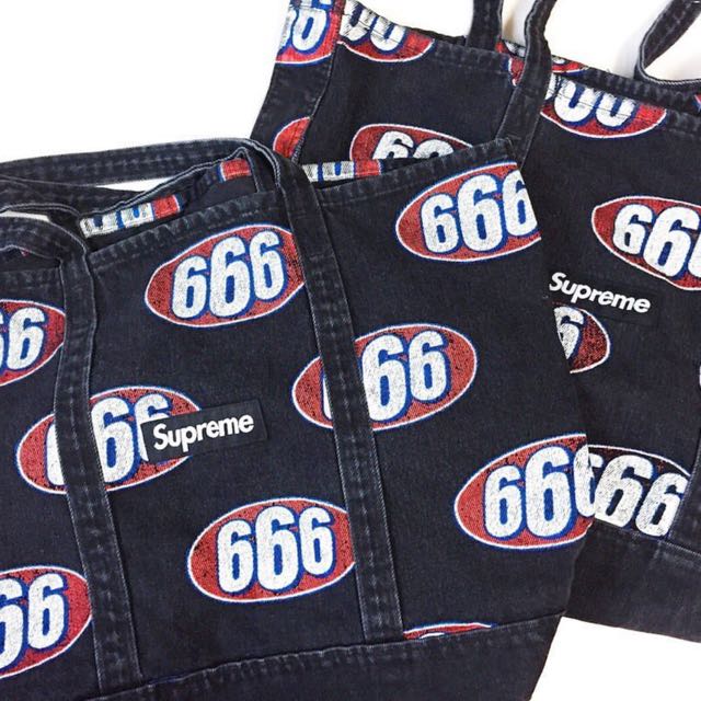 Supreme 666 tote bag online