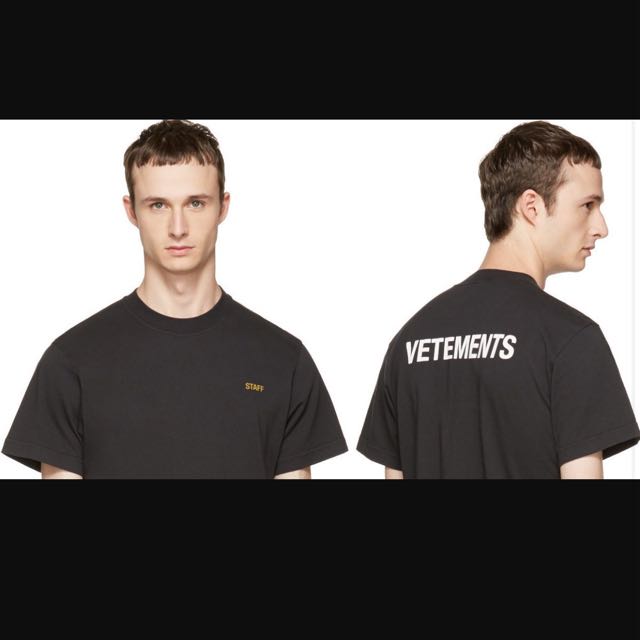 Vetements tee staff online