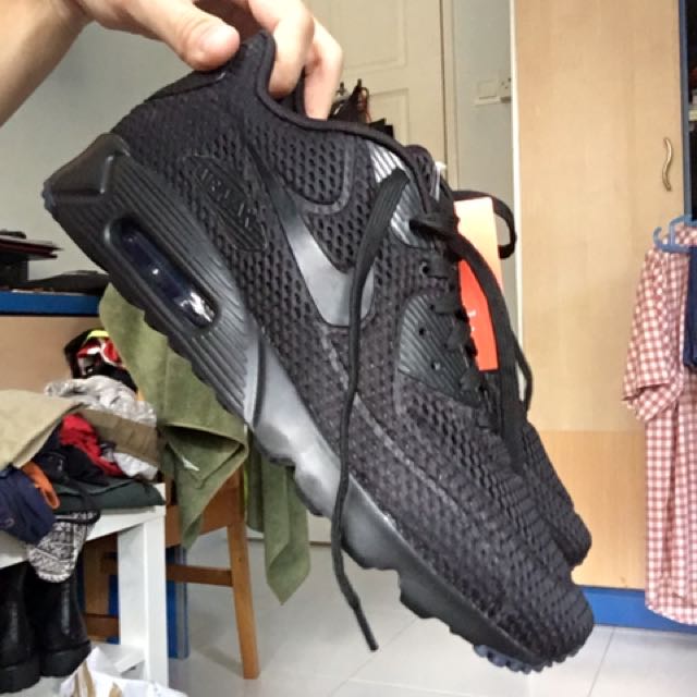 Nike air max 90 ultra br triple black top