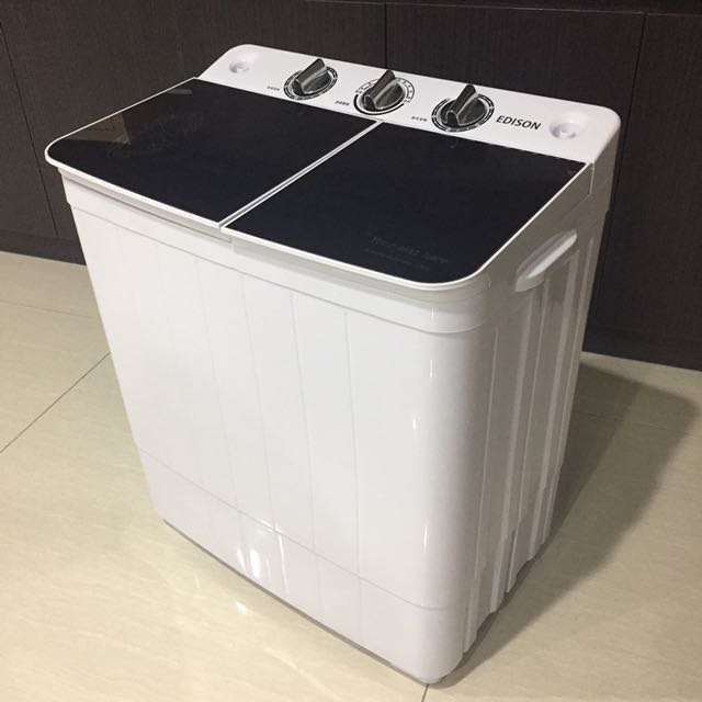 edison爱迪生3.5kg双槽钻石镜面迷你洗衣机