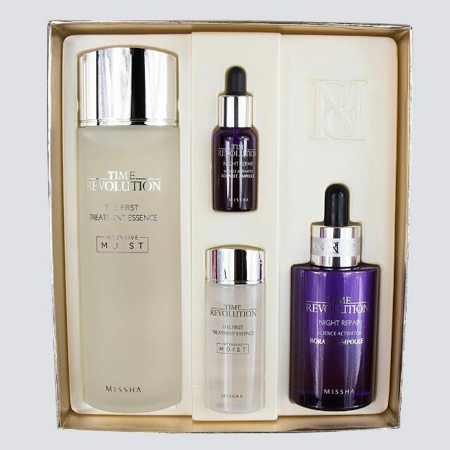 Missha First Treatment Essence Night Repair Borabit Ampoule Gift