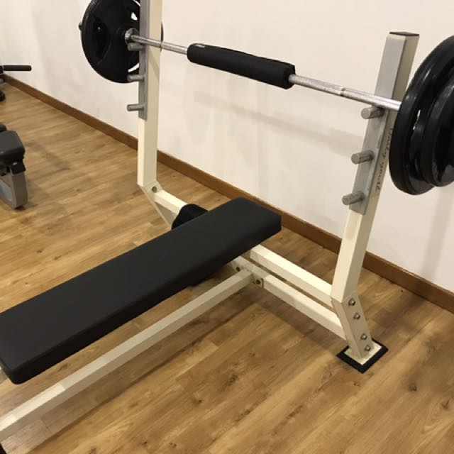 Commercial flat bench best sale press