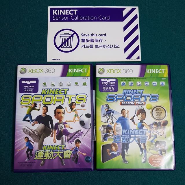 Xbox 360 Kinect Sports , Season One and Two Complete