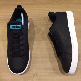 adidas VS ADVANTAGE CL W 皮 黑 板鞋 休閒鞋 全新 保證正品