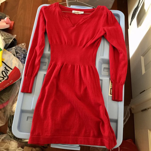 calvin klein wool dress