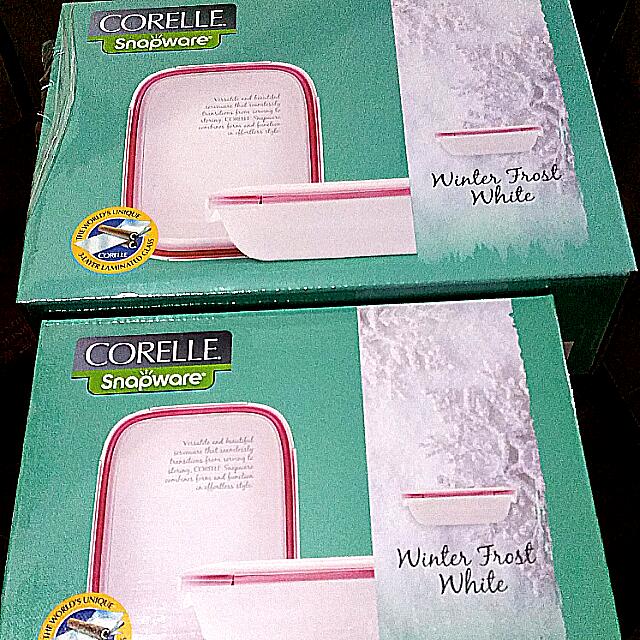 Corelle Snap Ware Winter Frost White The Worlds Unique 3 Layer