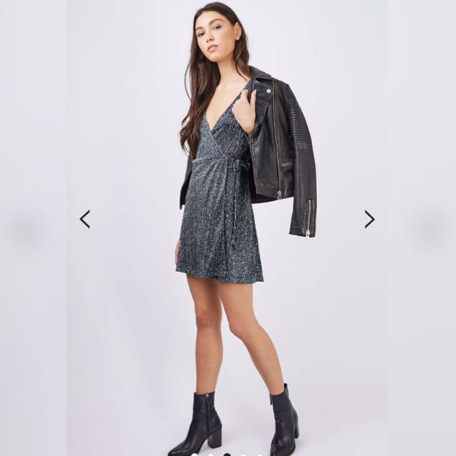 Topshop plisse dress on sale