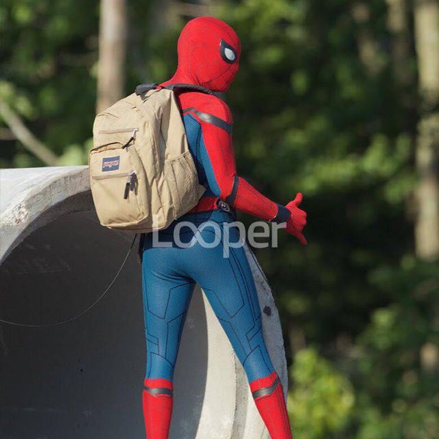 Jansport TDN7 Big Student - Field Tan Spiderman Homecoming Backpack
