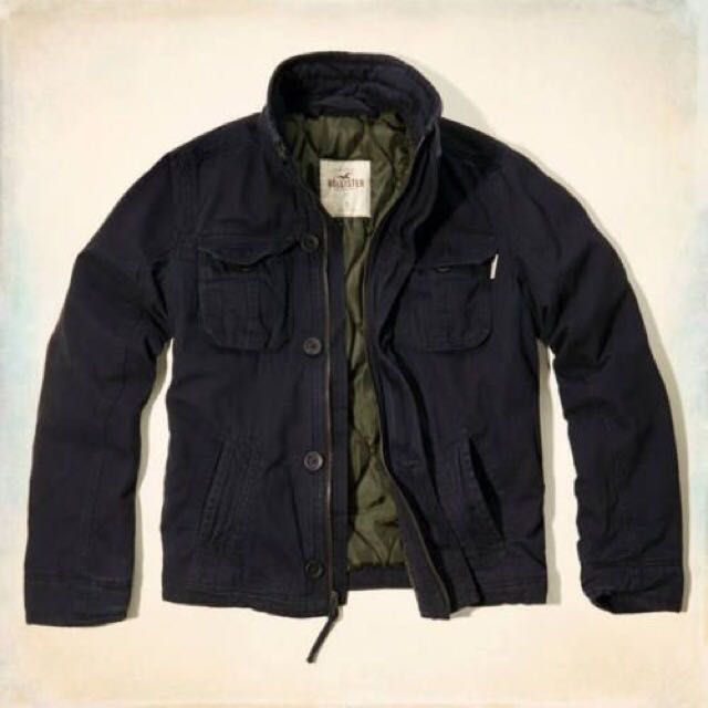 hollister mens coats