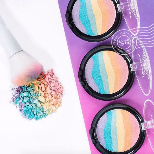 Po Unicorn Glow Highlighter Health Beauty Makeup On Carousell