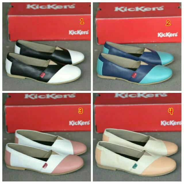 Sepatu Kickers Casual Slip On Wanita Terbaru 2017 Murah Branded