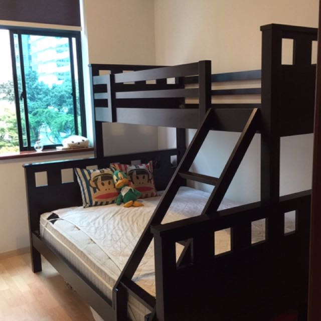 Picket and rail online double decker bed
