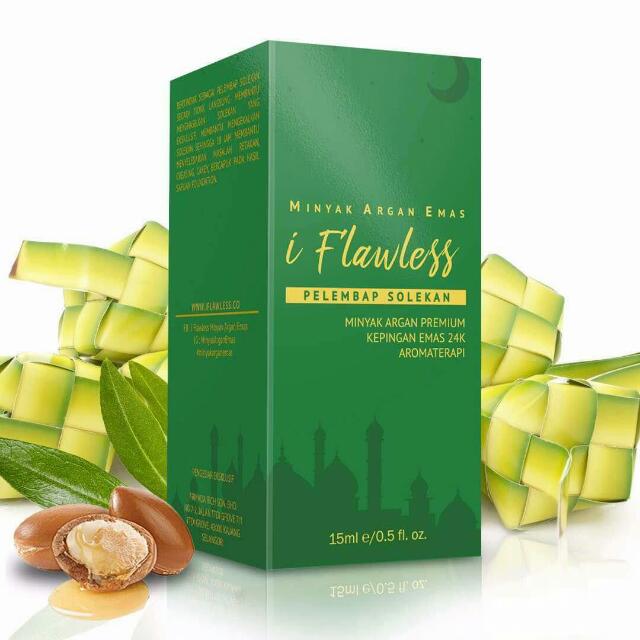 Iflawless Minyak Argan Emas Instock Iflawless Argan Oil With Bits Of 24k Gold Instock Health Beauty Makeup On Carousell