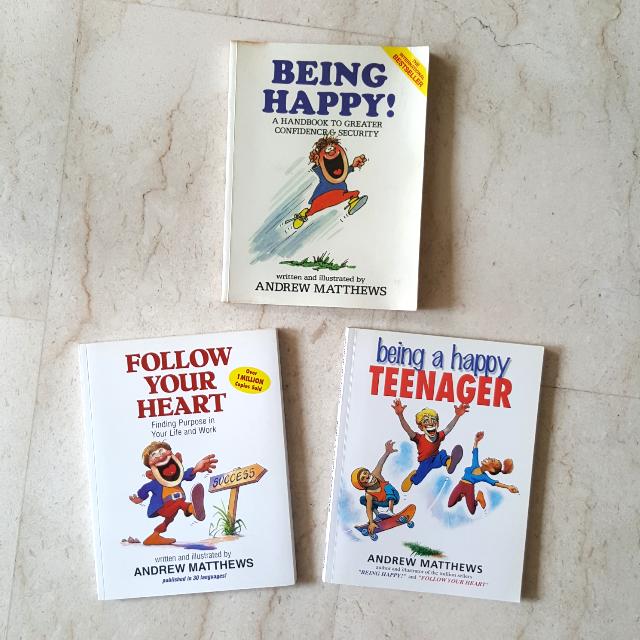 Andrew Matthews Being Happy Series Books Stationery Fiction On Carousell