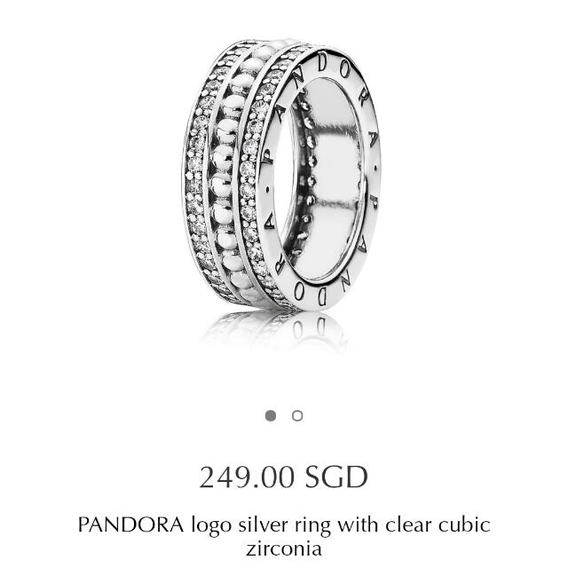 Brand New Pandora Logo Ring Women S Fashion Jewellery On Carousell