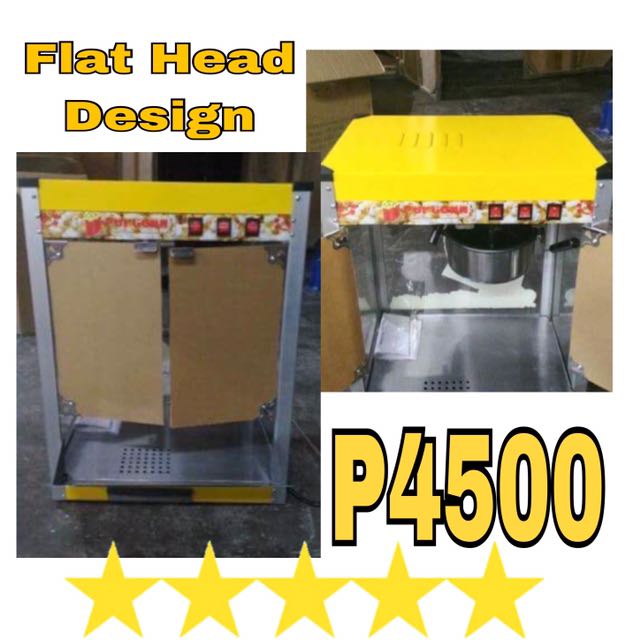 Flat head Popcorn Machine (Category: Coffee Machines & Makers) located in Manila. Submitted by chabachaba (Listing ID 115064201, Image 1). Description: .