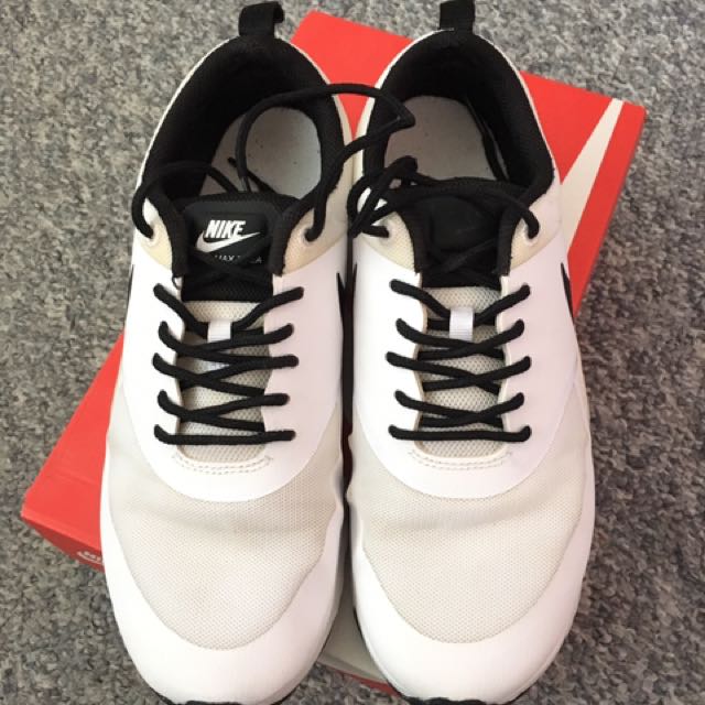Nike Air Max Thea White Black Laces, Women's Fashion, Shoes Nike Air Max Thea White Black Laces, Women's Fashion, Shoes