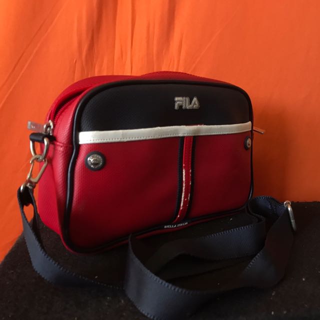 RED FILA SLING BAG