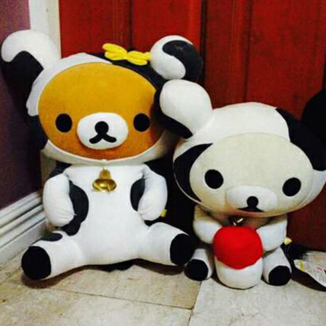 rilakkuma cow plush
