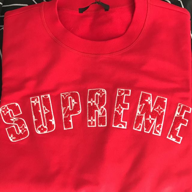 Supreme LV Red Shirt, Women's Fashion, Tops, Shirts on Carousell