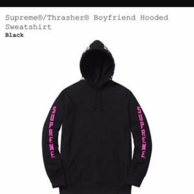 supreme x thrasher boyfriend hoodie