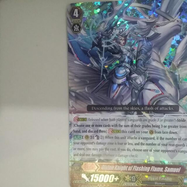 Vanguard Mint Condition Divine Knight Of Flashing Flame, Samuel ...