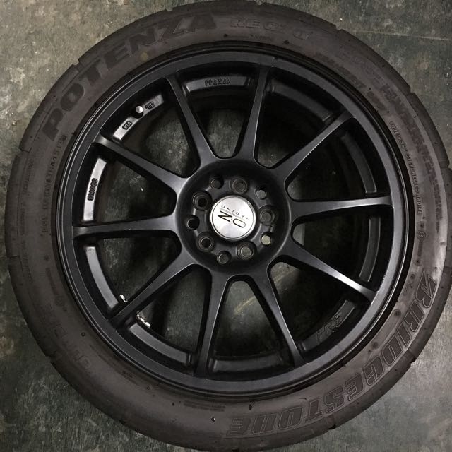 17 Rim Hrs With Tyre Potenza Re070 Car Accessories On Carousell