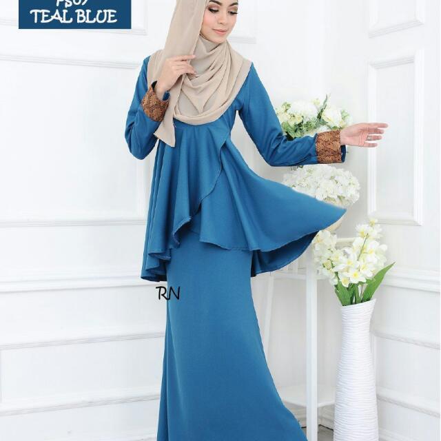 Baju Raya Saloma Peplum Women S Fashion Clothes Dresses On Carousell C g selamat aidil fitri g c kepada saudara serta saudari c f setahun hanya sekali. baju raya saloma peplum women s