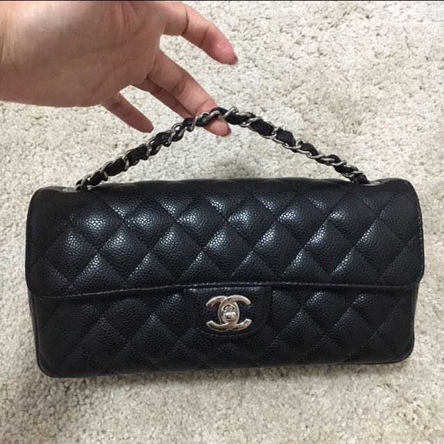 Chanel East West Flap (caviar), Luxury, Bags & Wallets on Carousell