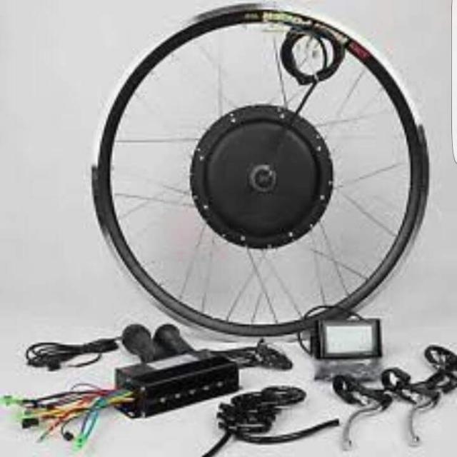 Ebike Conversion Kit ( only ) battery NOT included (Category: Bicycles) located in Manila. Submitted by jeffpoy3 (Listing ID 115115969, Image 2). Description: For Bikers who what to Convert ur Reg.Bike to ELECTRIC-BIKE / E-bike here is the cheapest way for hobbiest to enjoy their Ride like a motorcycle - with Exercise & FUN , ( few wire repair needed for some since it's been a while already but working good condition.) AVAILABLE FOR 26"Rim FRONT 