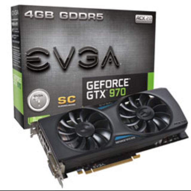 Evga Nvidia Geforce Gtx 970 Sc Gaming Acx 2 0 Graphics Card 4gb Gddr5 Electronics Computer Parts Accessories On Carousell