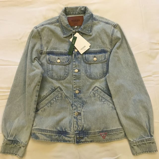 Guess X ASAP Rocky Double Tri Denim Jacket Men s Fashion Bottoms Jeans on Carousell