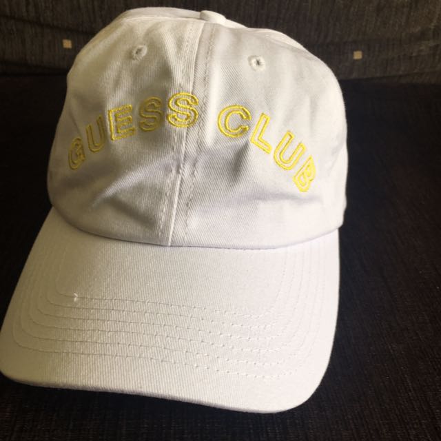 X ASAP ROCKY GUESS CLUB HAT, Men's Fashion, Tops & Formal on Carousell