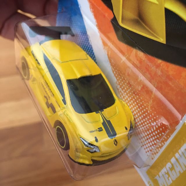 Voiture Miniature Hot Wheels Renault Megane Trophy Gazella R - Échelle 1:64, Jaune, Occasion