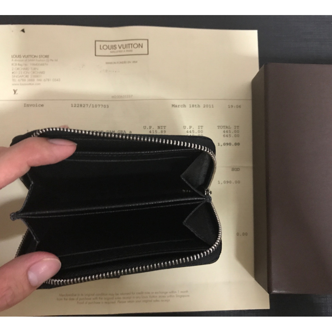 Louis Vuitton ZIPPY COIN PURSE Zippy coin purse vertical (N63076)