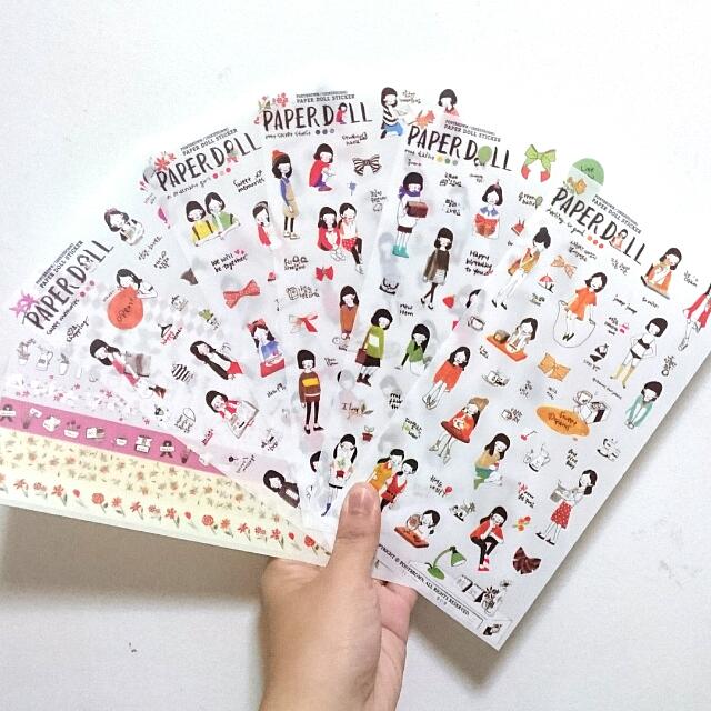 B Planner Stickers Paper Dolls Instock Books Stationery