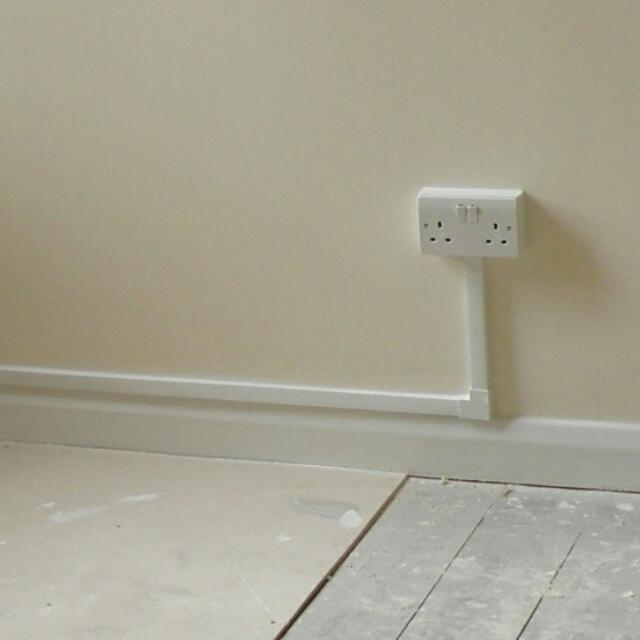 Plug Sockets Electrical Skirting Surface Trunking, Furniture, Home