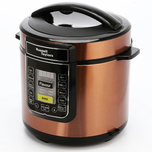 Russell Taylors 6L Electric Pressure Cooker PC 60 stainless steel