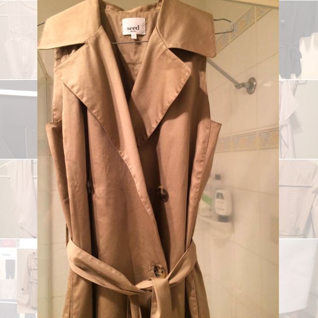 How To Wear A Sleeveless Trench Coat Two Ways Stylish Pee Sandy Sleeveless Trench Coat Fullscreen N A