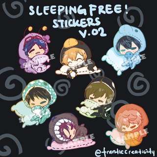 Sleeping Free! Stickers V.02