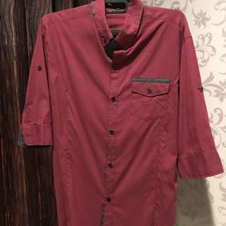 Kengo Red 3/4 Shirt