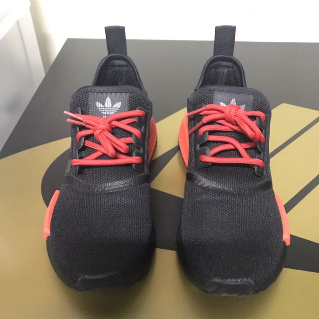 Adidas NMD Bred With Blackout Boost Men s Fashion Footwear